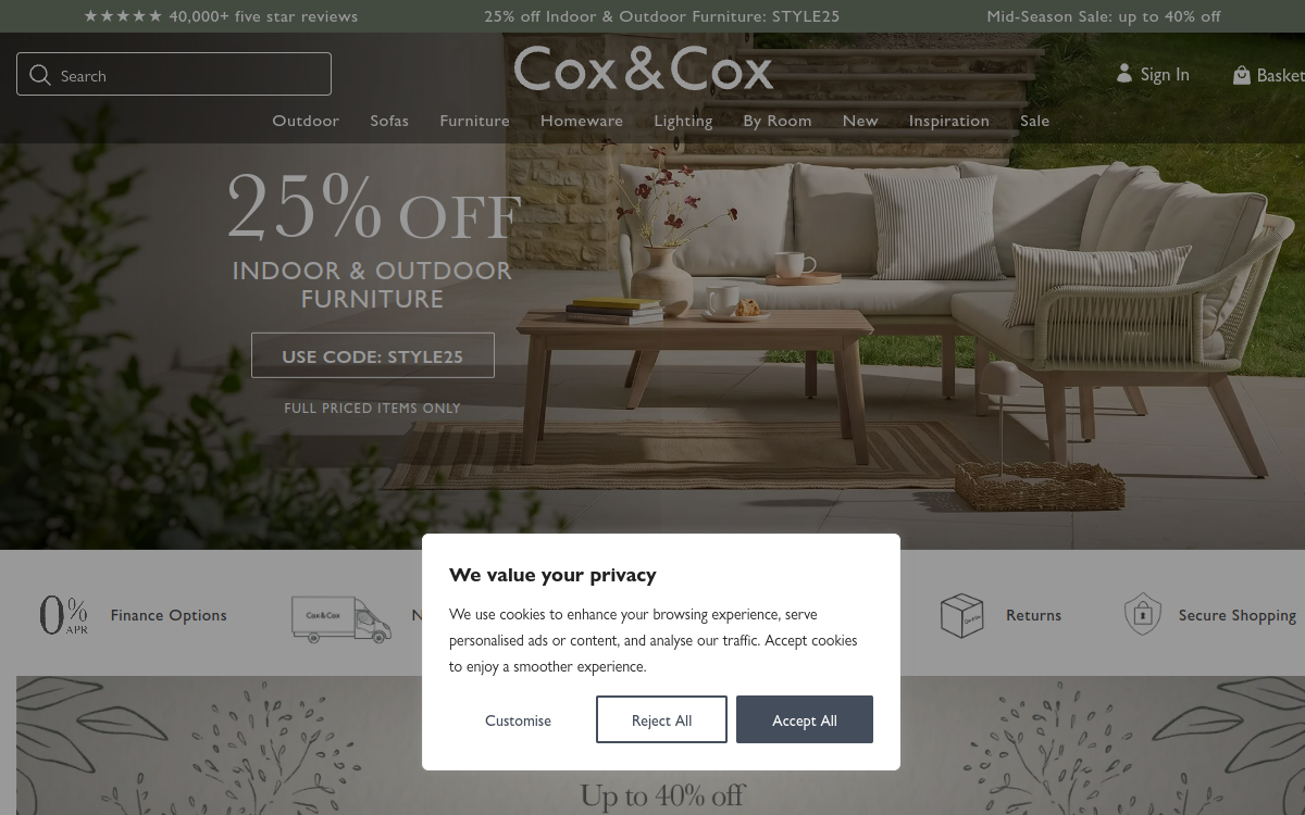 coxandcox.co.uk screenshot